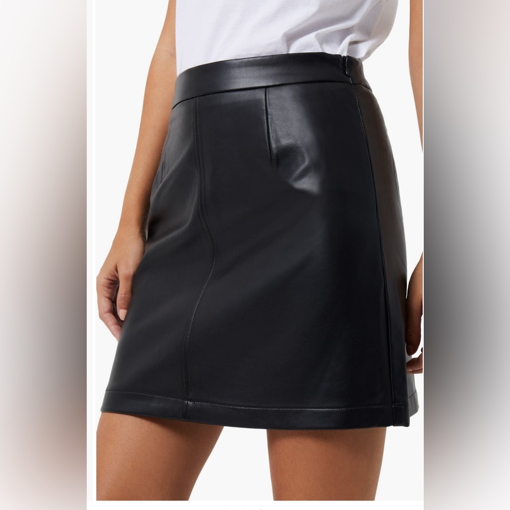 Crolenda Faux Leather Miniskirt